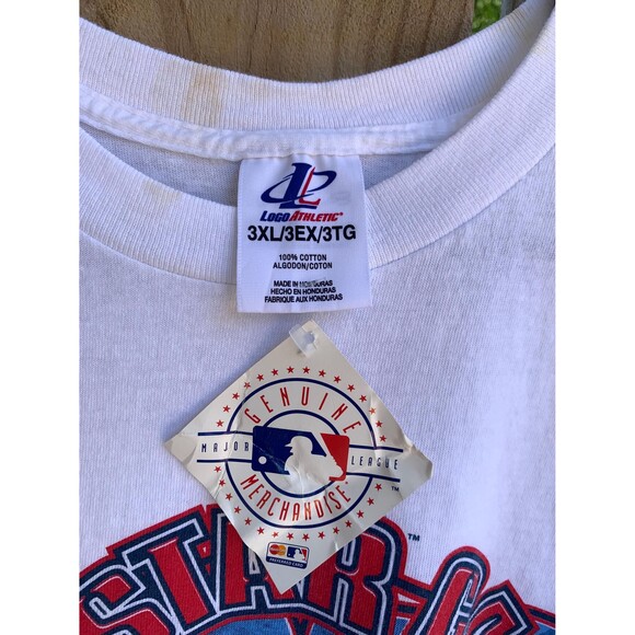 2000 MLB All Star Game Houston Texas Dead Stock white t-shirt Size 3XL - Picture 3 of 9